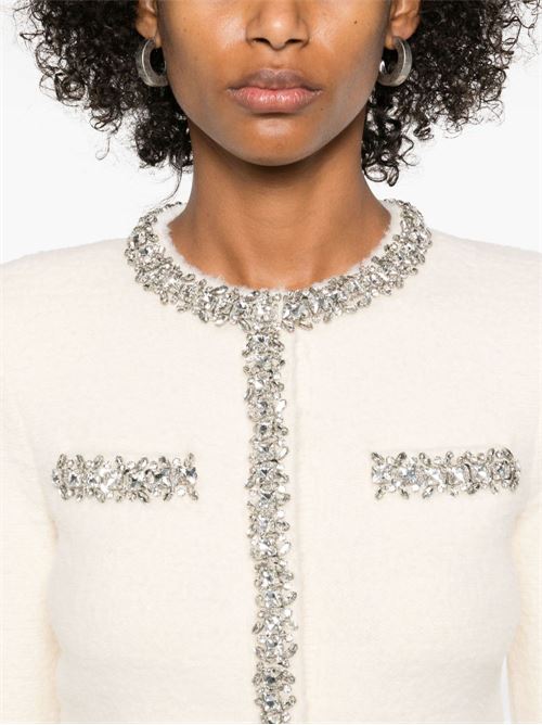 Cardigan cristalli SELF PORTRAIT | RS25130CCREAM